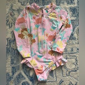 Earth Nymph Long Sleeve Baby Rashguard Swimsuit
